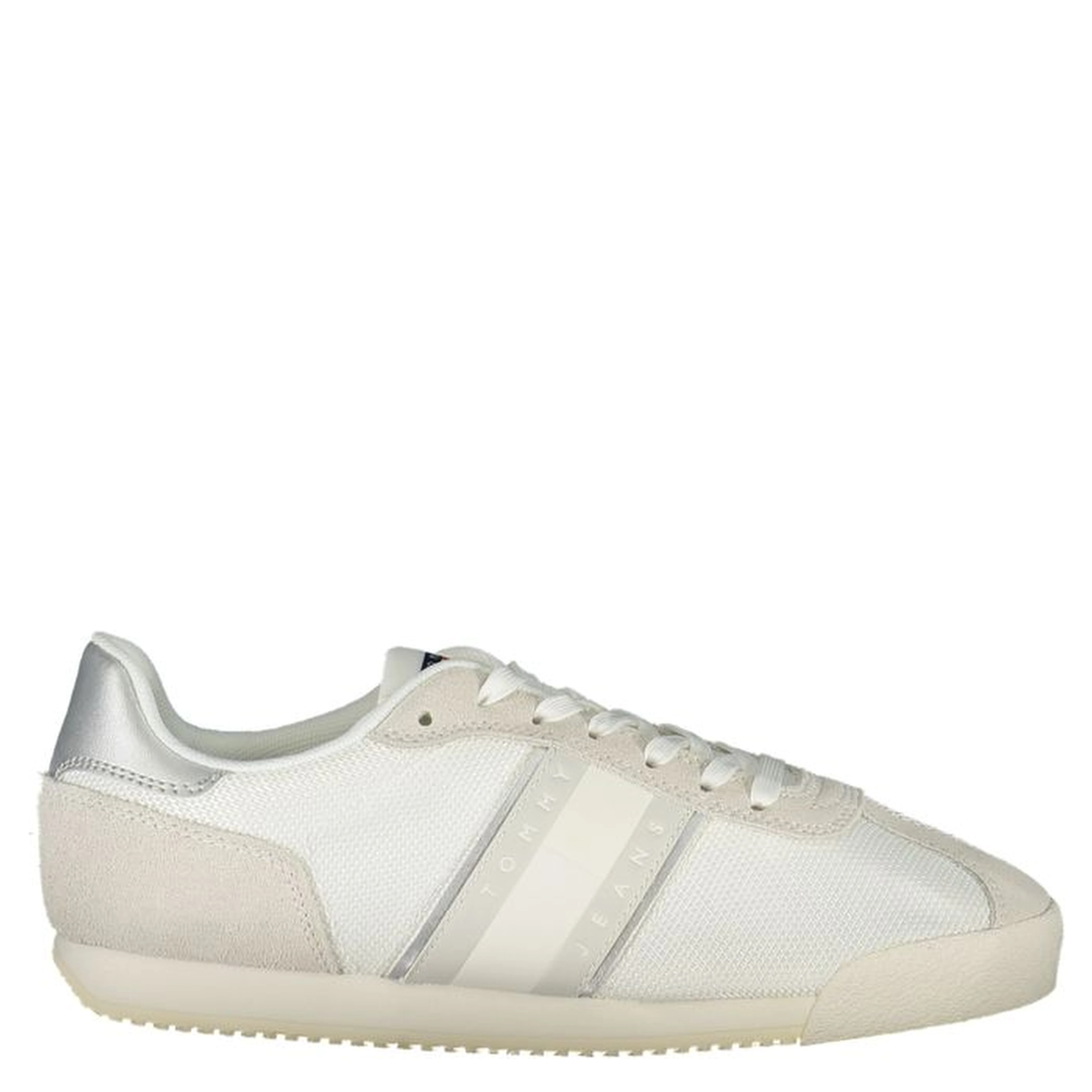 White Polyester Women Sneaker
