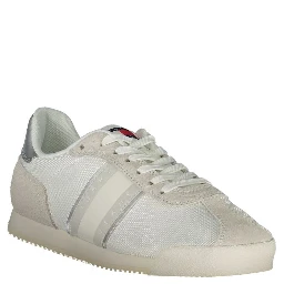 White Polyester Women Sneaker