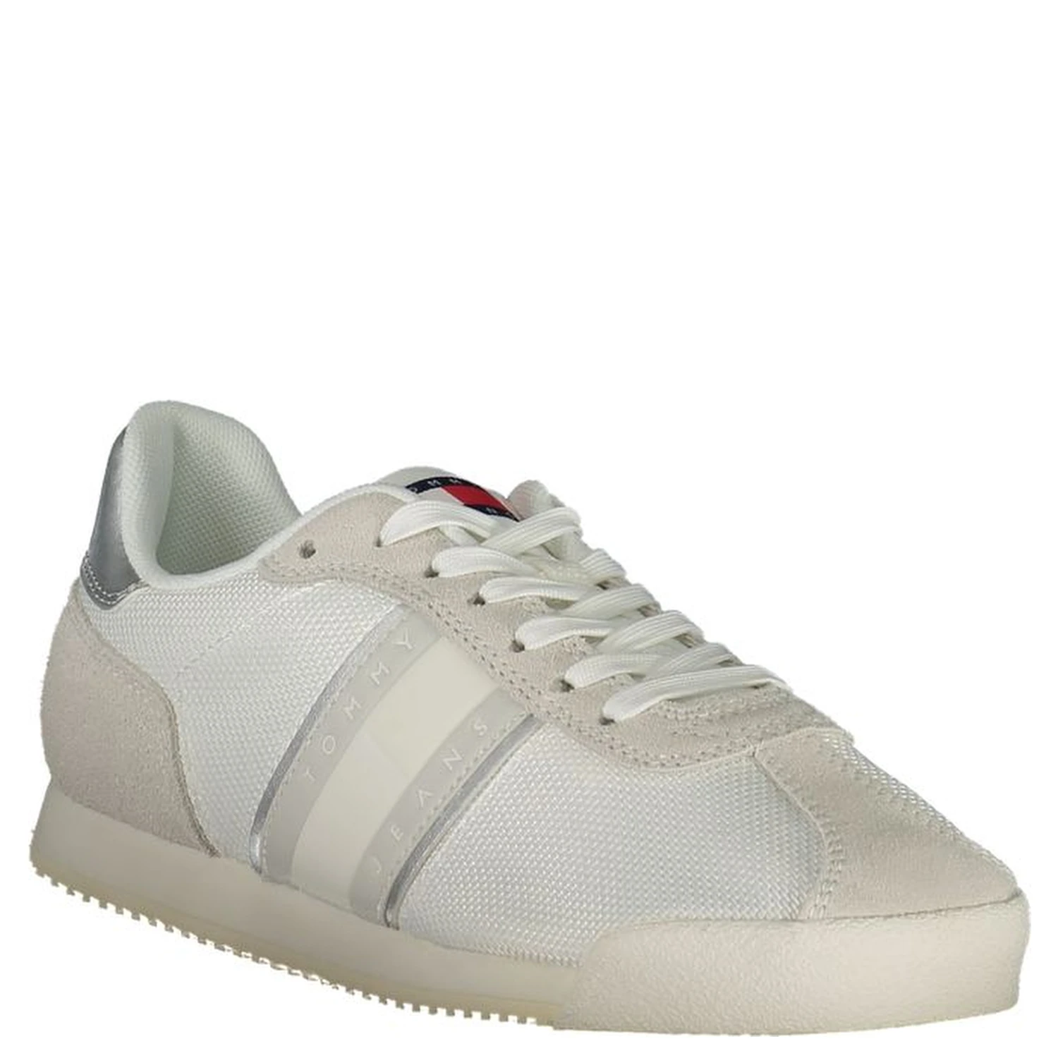 White Polyester Women Sneaker