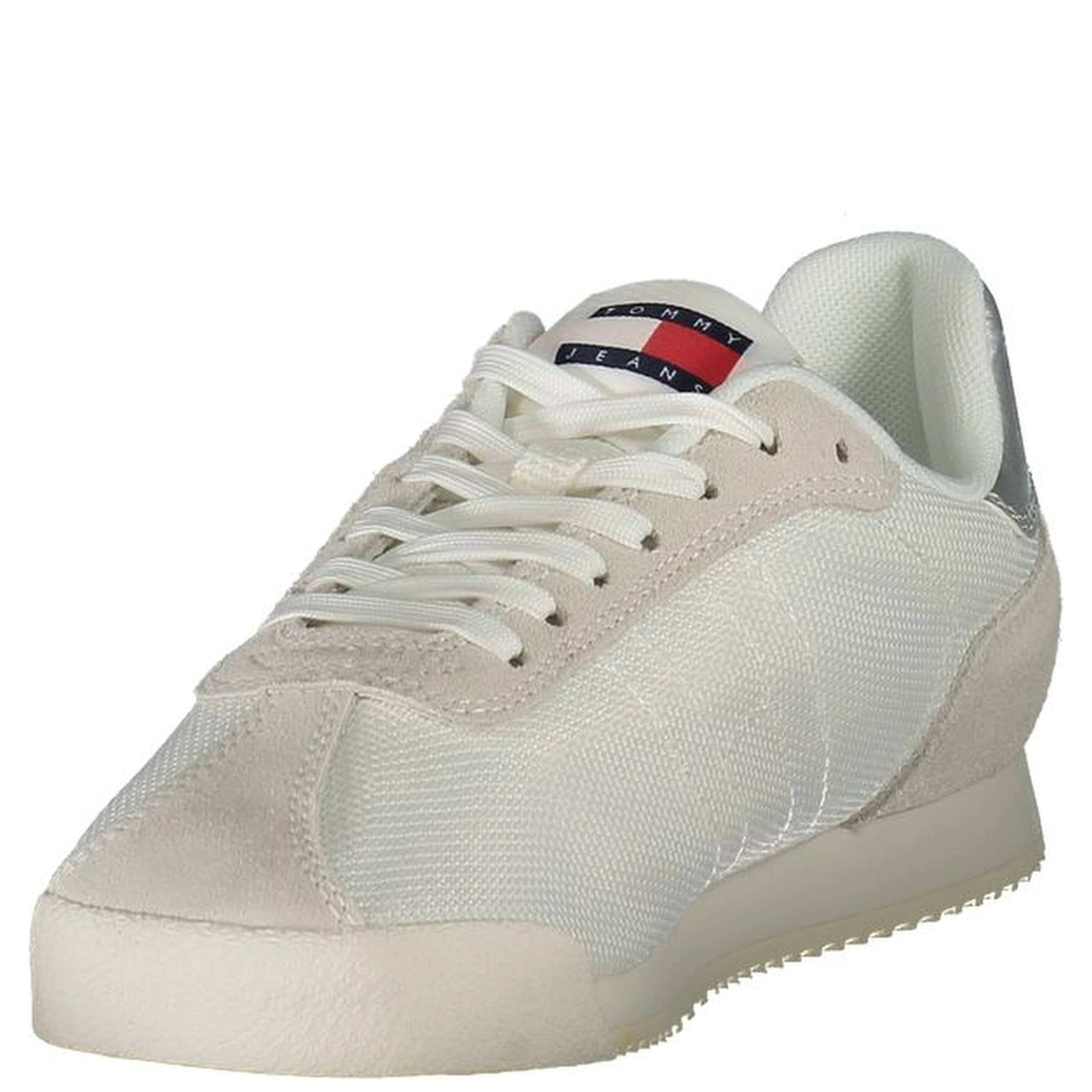White Polyester Women Sneaker