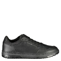 Black Leather Men Sneaker