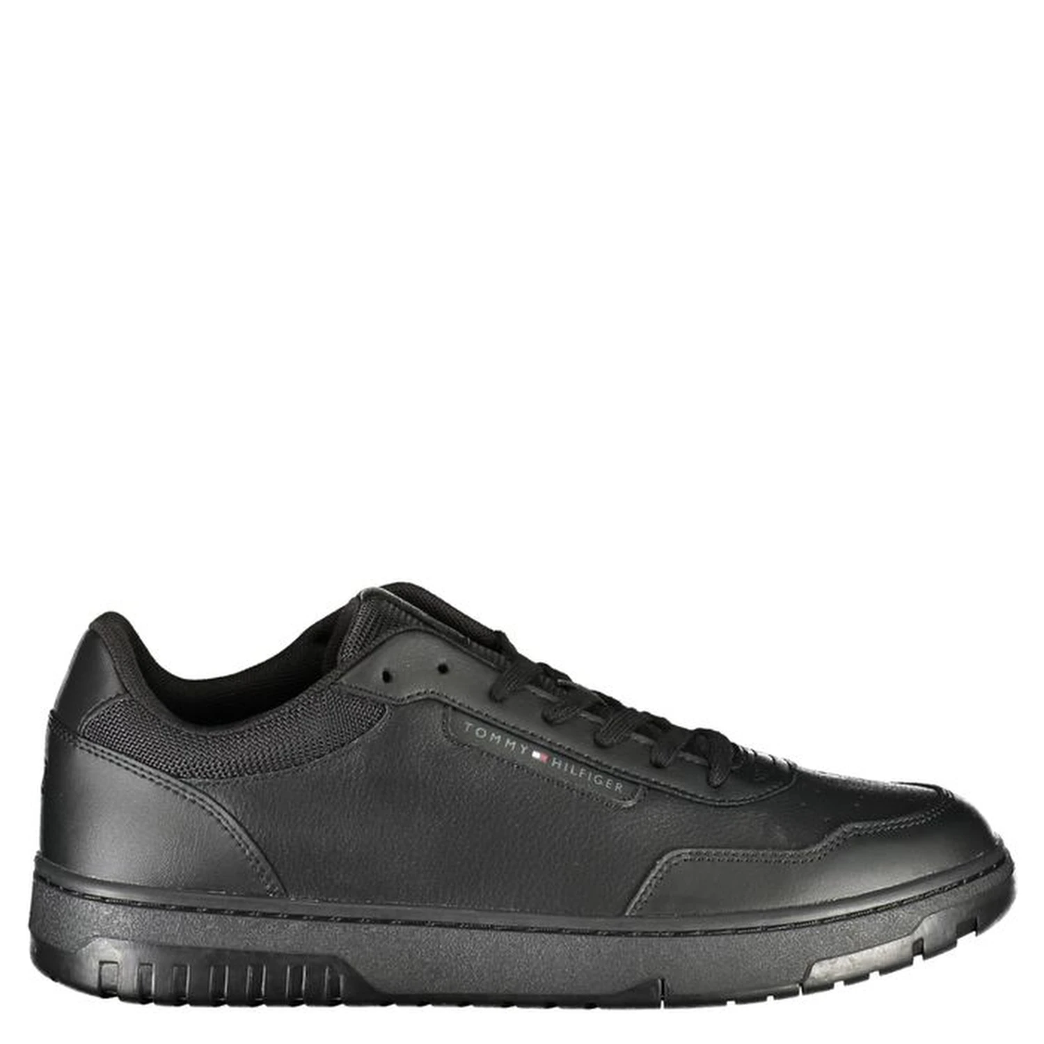 Black Leather Men Sneaker