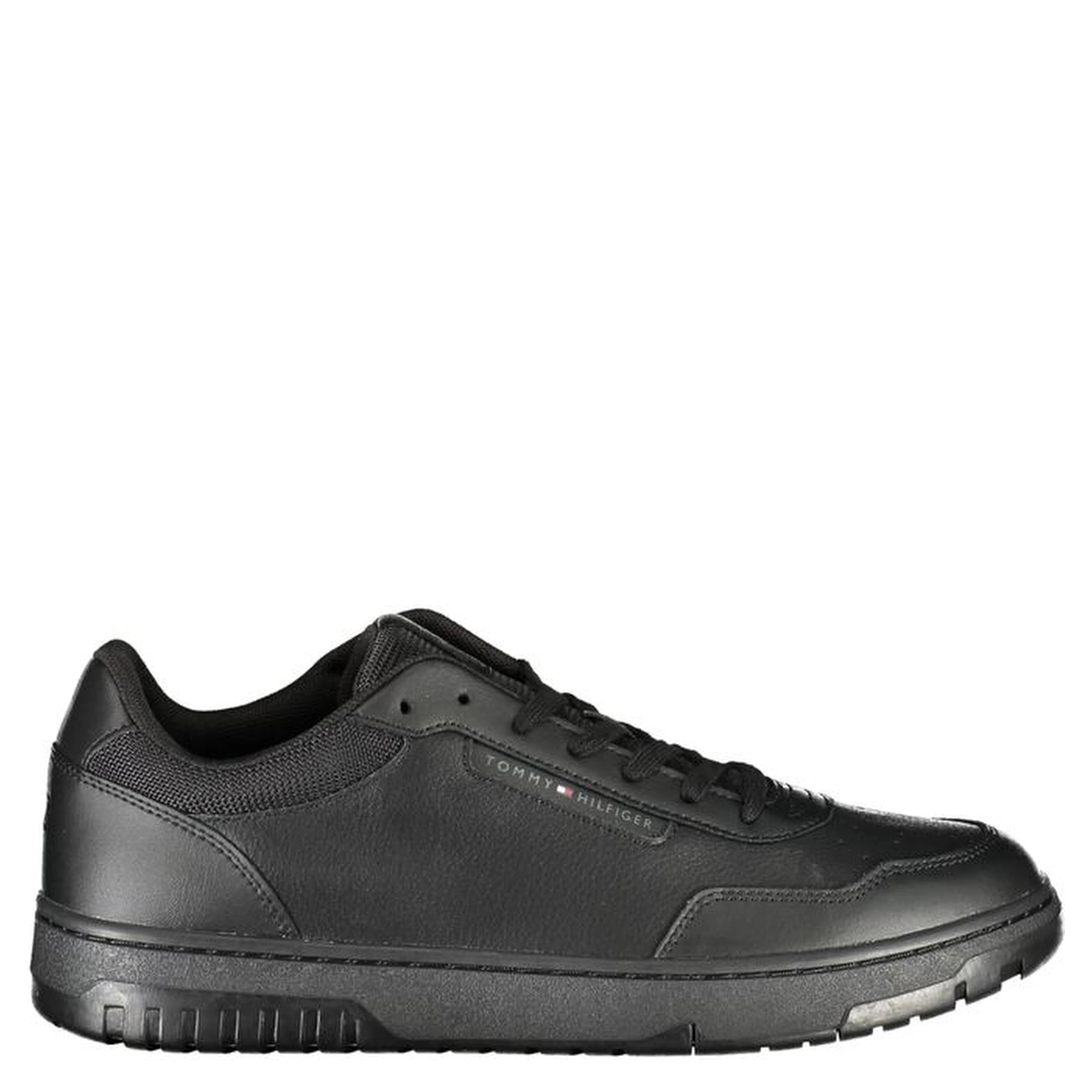 Black Leather Men Sneaker