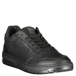 Black Leather Men Sneaker