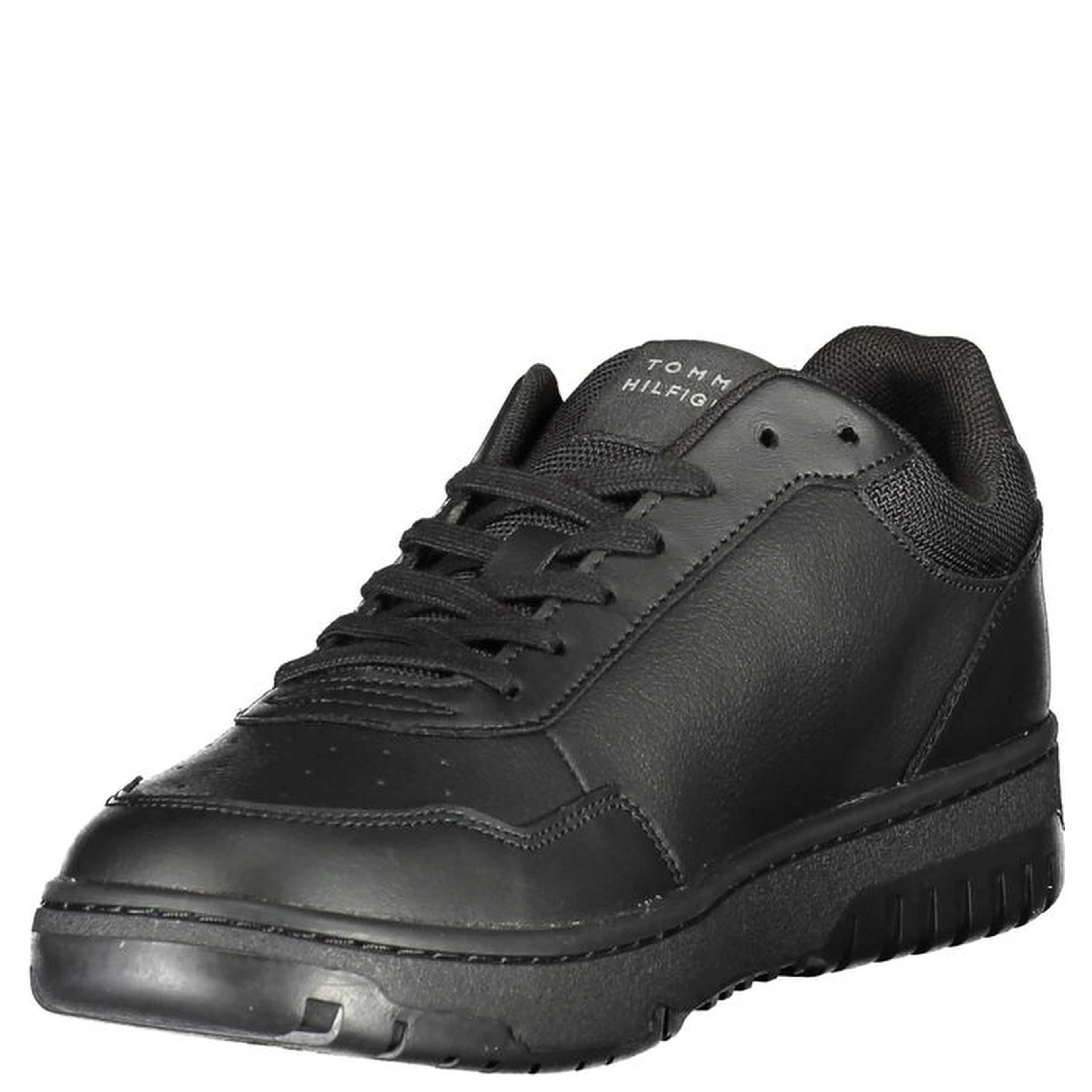 Black Leather Men Sneaker