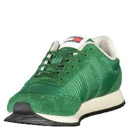 Mixed-Texture Runner Sneaker
