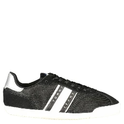 Black Polyester Women Sneaker