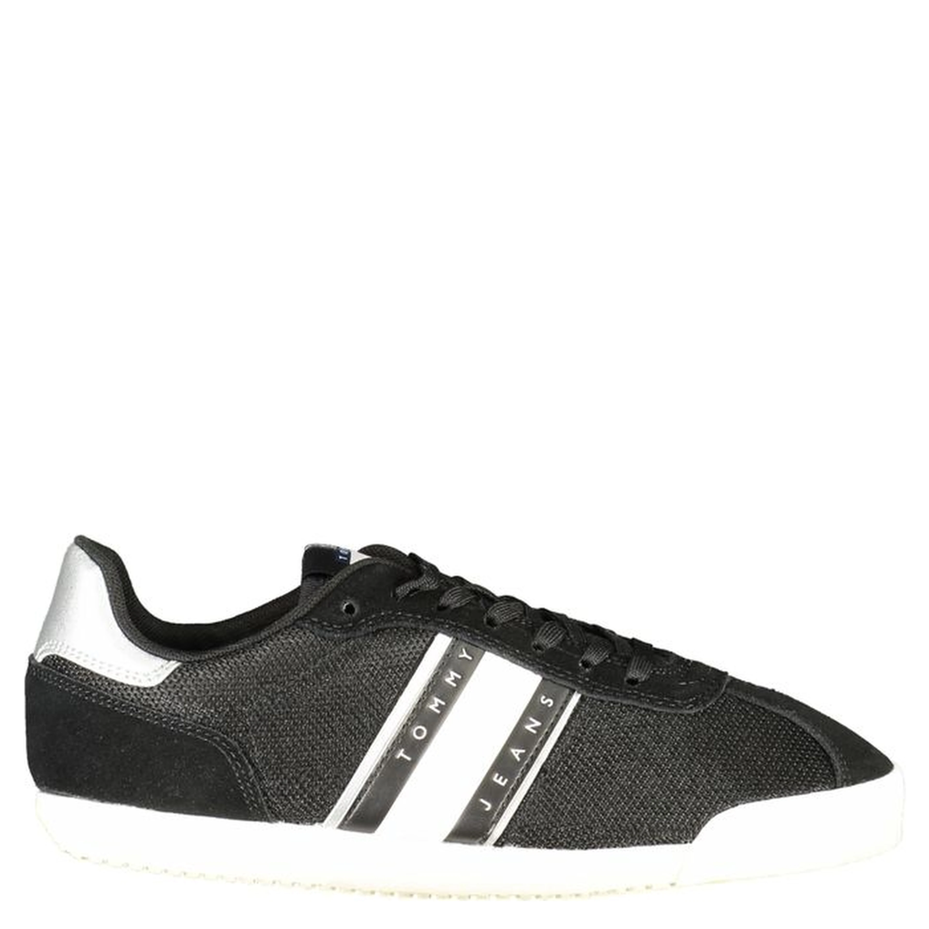 Black Polyester Women Sneaker