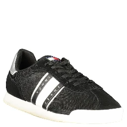 Black Polyester Women Sneaker