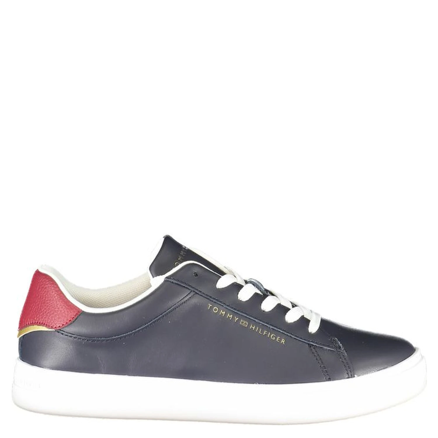 Blue Leather Women Sneaker