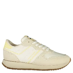 Beige Leather Women Sneaker