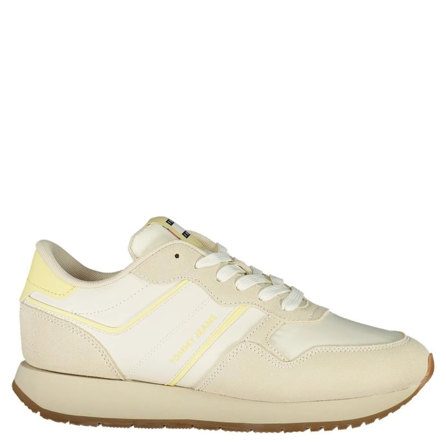 Beige Leather Women Sneaker