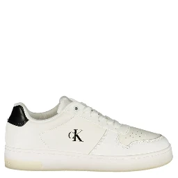 Leather Sneakers In Bianco Chiari E Naturali