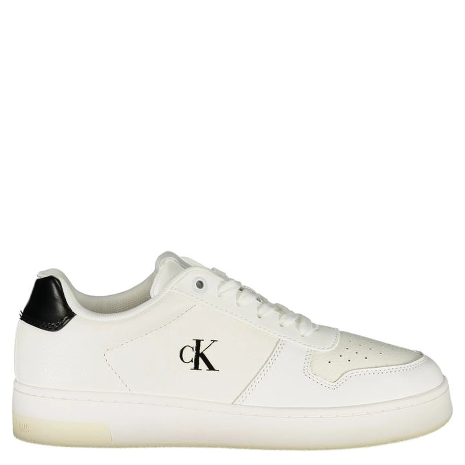 Leather Sneakers In Bianco Chiari E Naturali