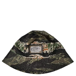 Multicolor DG Plaque Wide Brim Bucket Hat