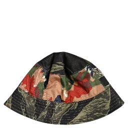 Multicolor DG Plaque Wide Brim Bucket Hat