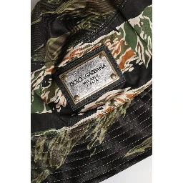 Multicolor DG Plaque Wide Brim Bucket Hat