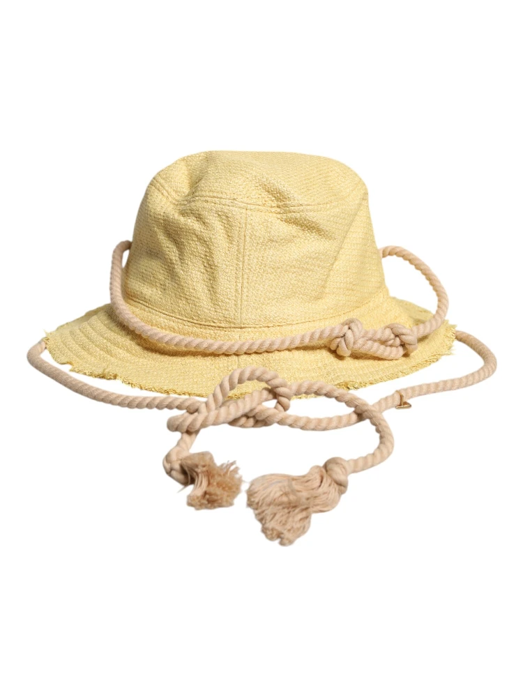 Yellow Cotton Wide Brim Bucket alternative