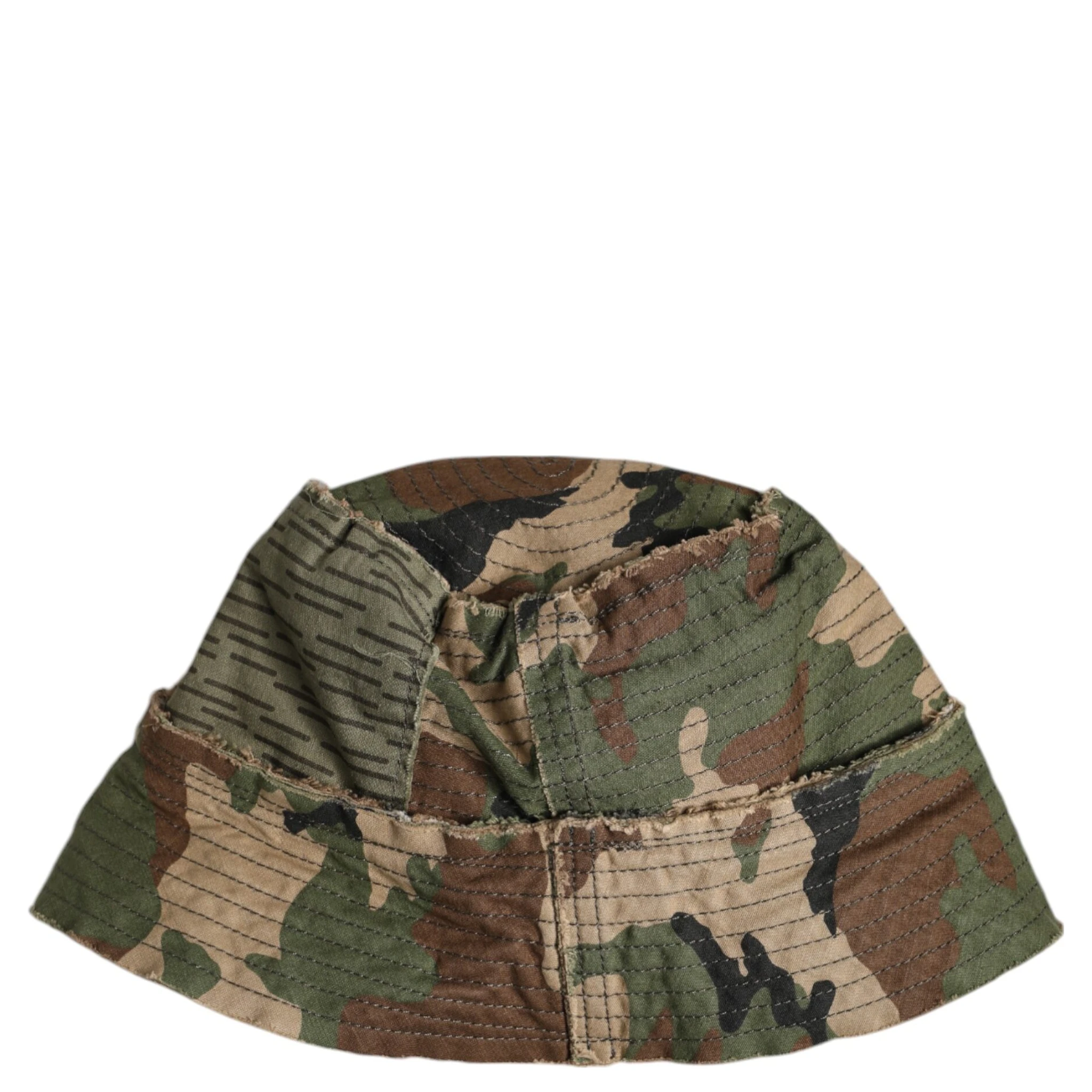 Multicolor Leopard Embellish Wide Brim Bucket Hat