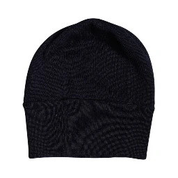 Black Wool #DGLovesLondon Winter Beanie Hat
