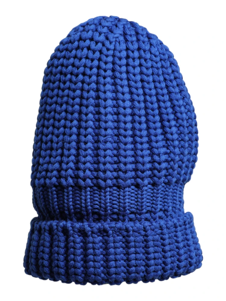 Blue Wool Knitted Winter Beanie Hat alternative