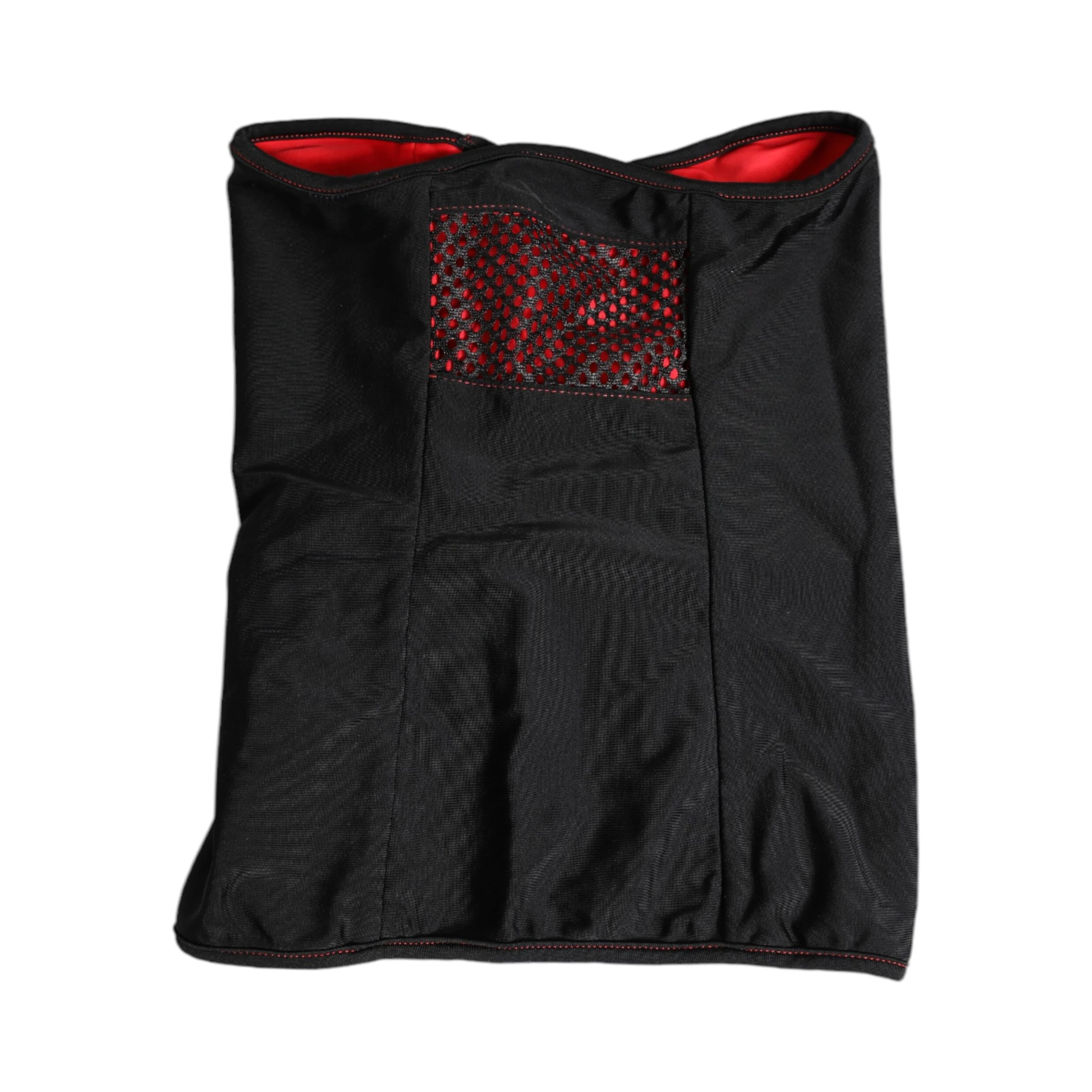 Black Nylon Knitted Neck Warmer Balaclava Scarf