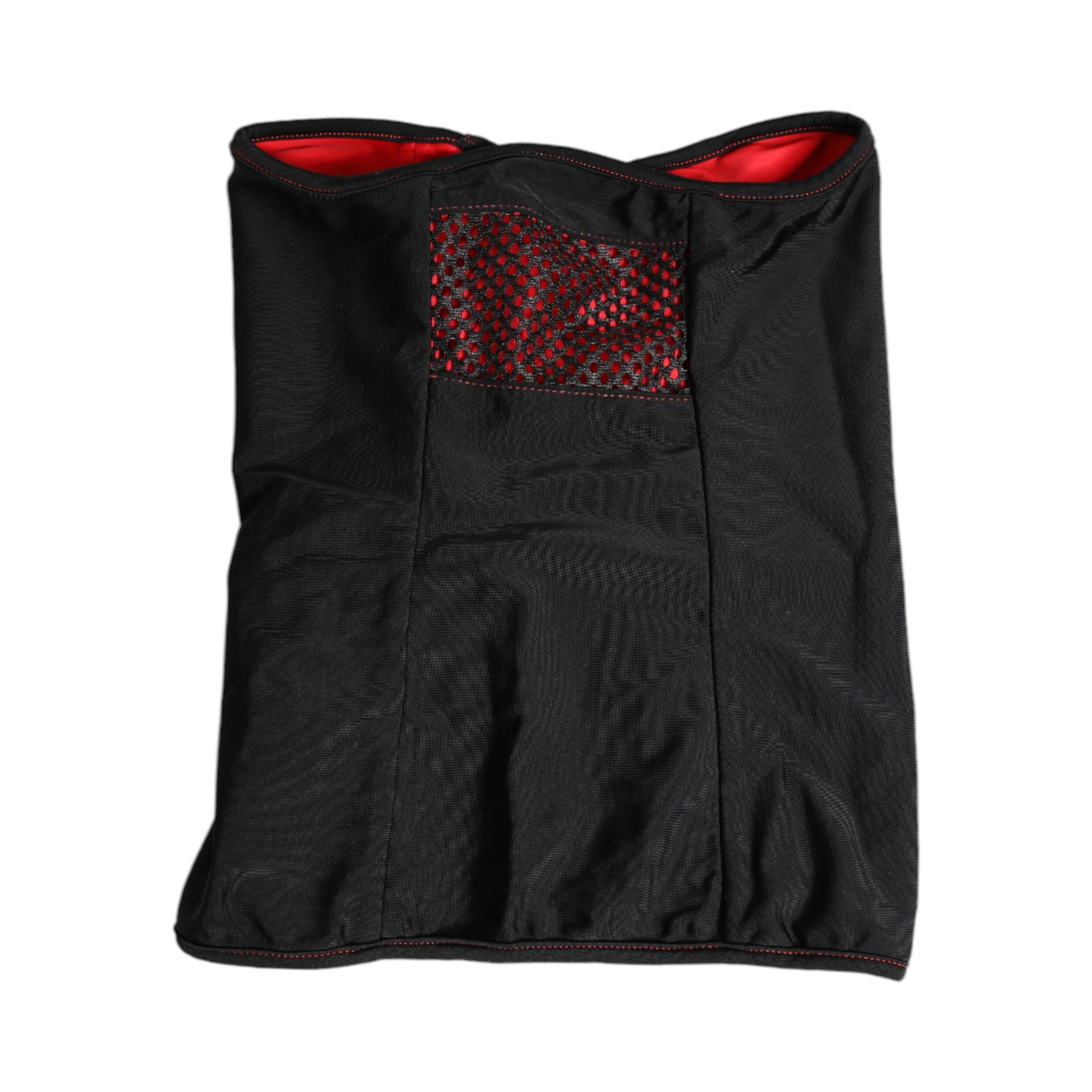 Black Nylon Knitted Neck Warmer Balaclava Scarf