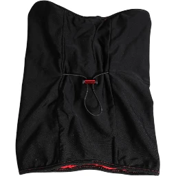 Black Nylon Knitted Neck Warmer Balaclava Scarf