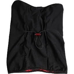 Black Nylon Knitted Neck Warmer Balaclava Scarf