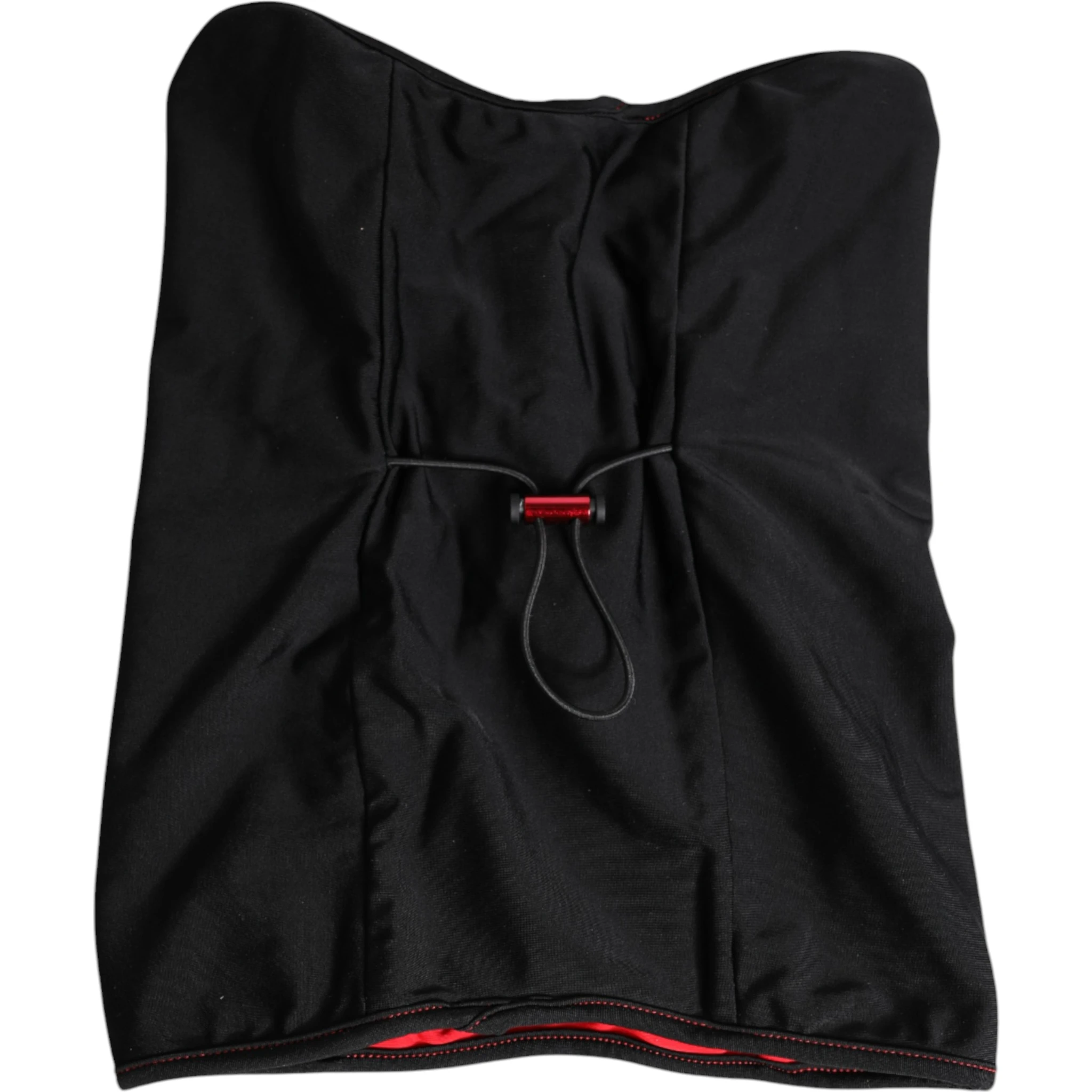 Black Nylon Knitted Neck Warmer Balaclava Scarf