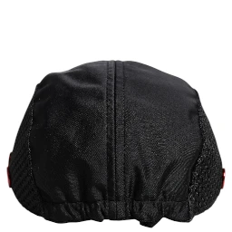 Black Nylon Logo 6 Panels Baseball Cap