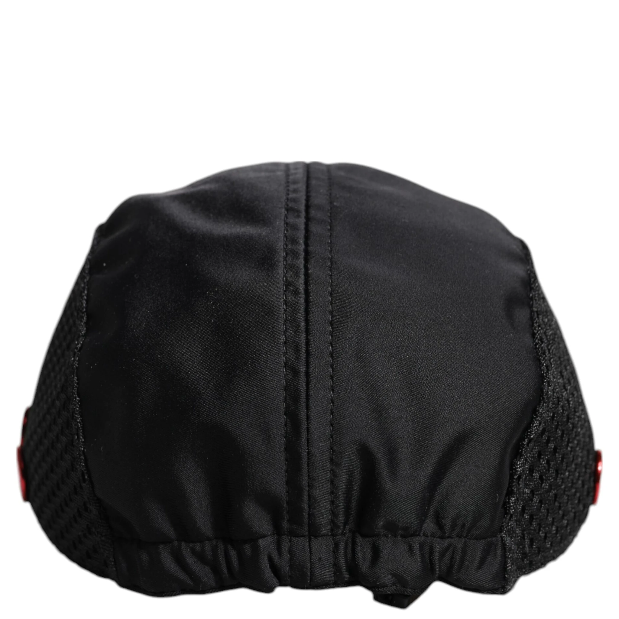 Black Nylon Logo 6 Panels Baseball Cap