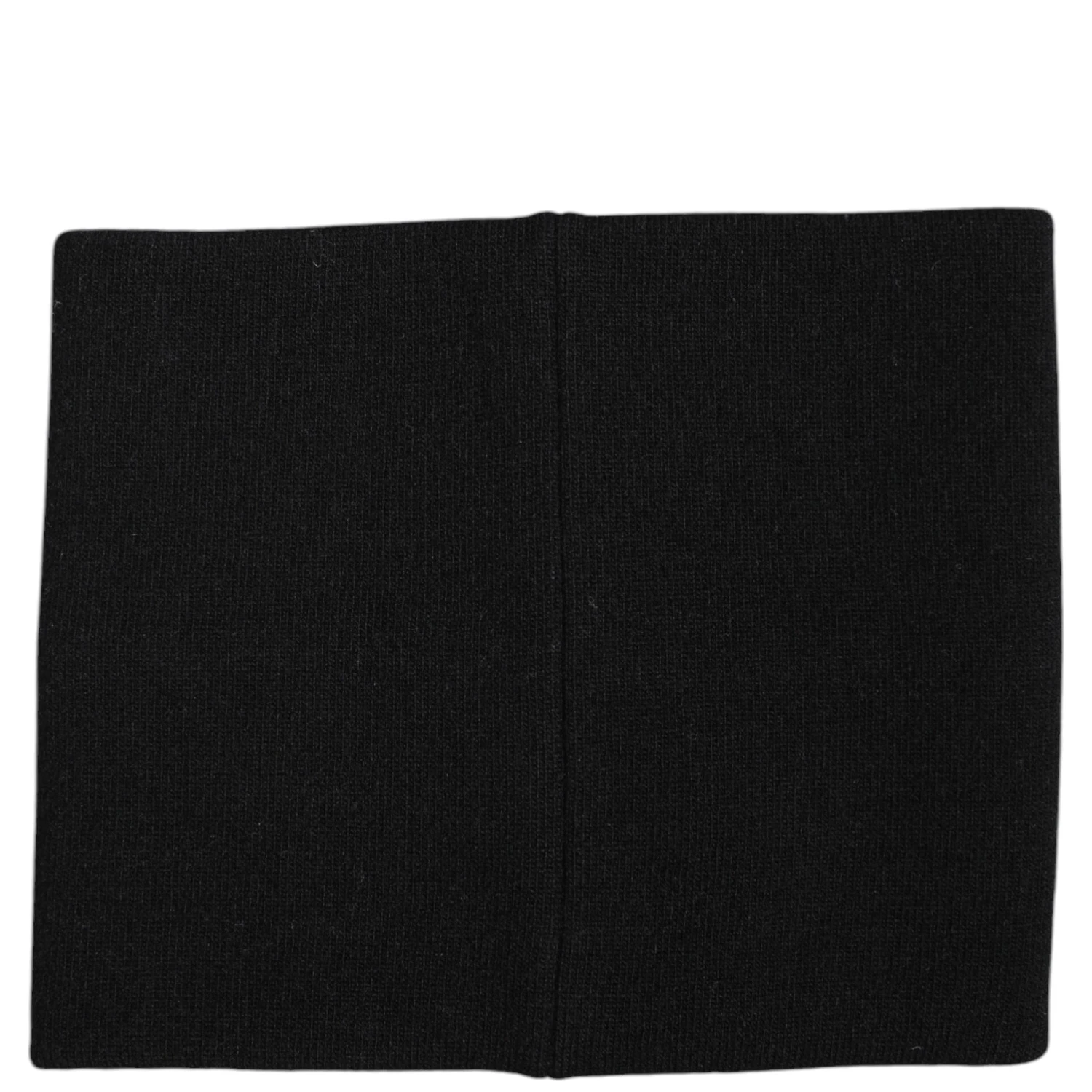 Black White Logo Print Knitted Neck Warmer Scarf