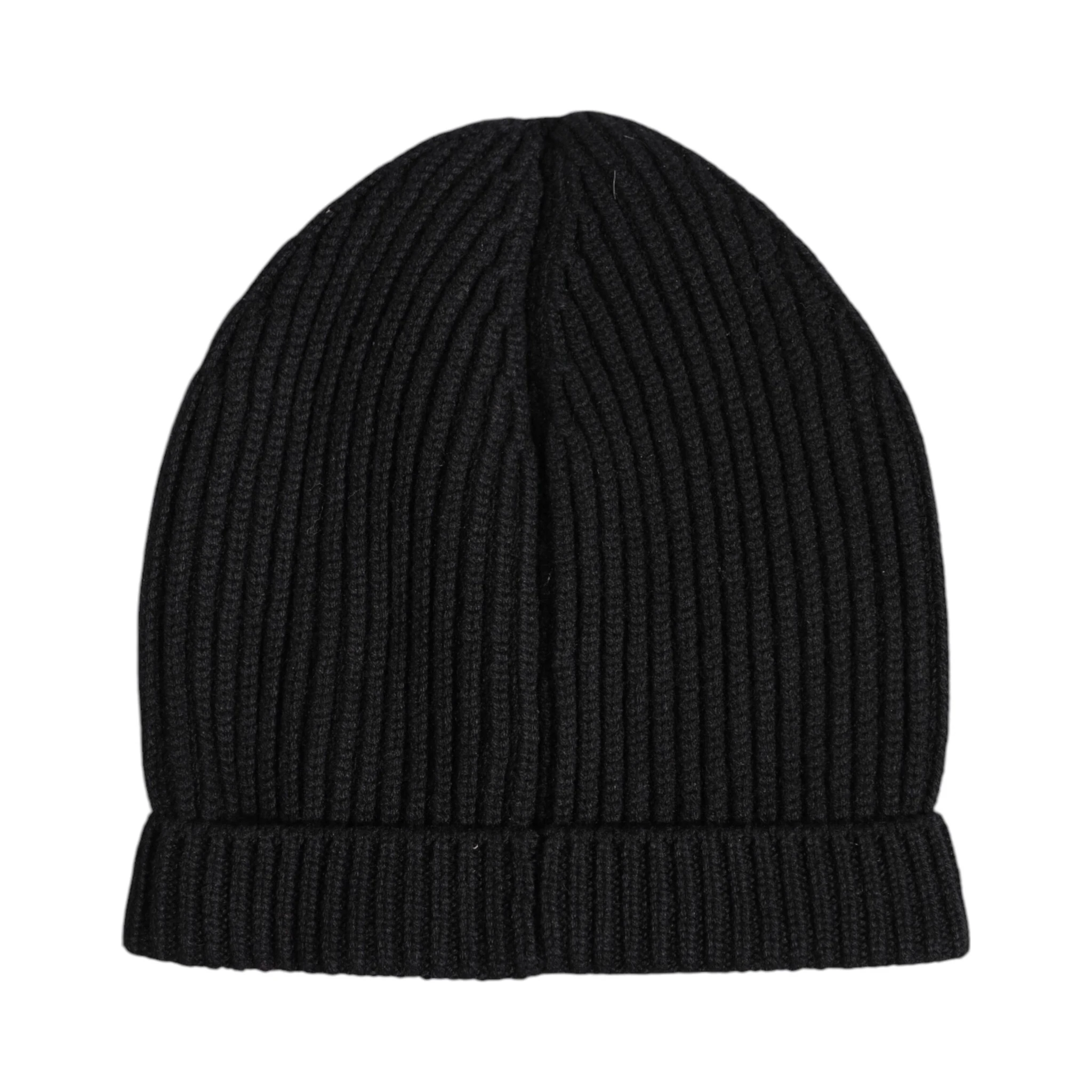 Black Cashmere Knitted Winter Beanie Hat