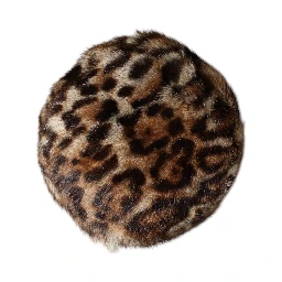 Brown Leopard Faux Fur Women Bucket Hat