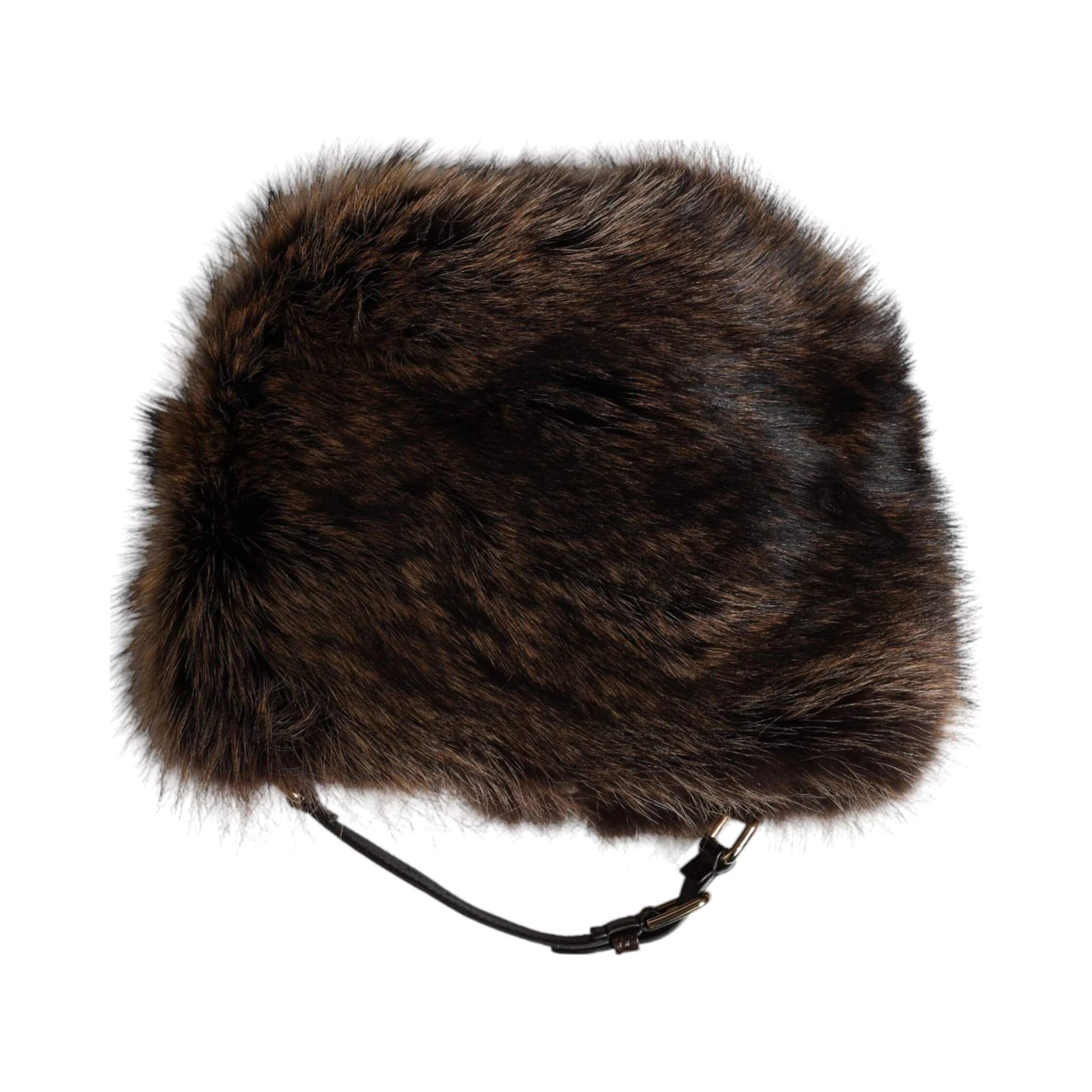 Brown Fur Women Bucket Hat