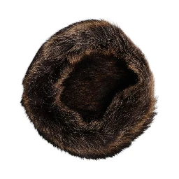 Brown Fur Women Bucket Hat