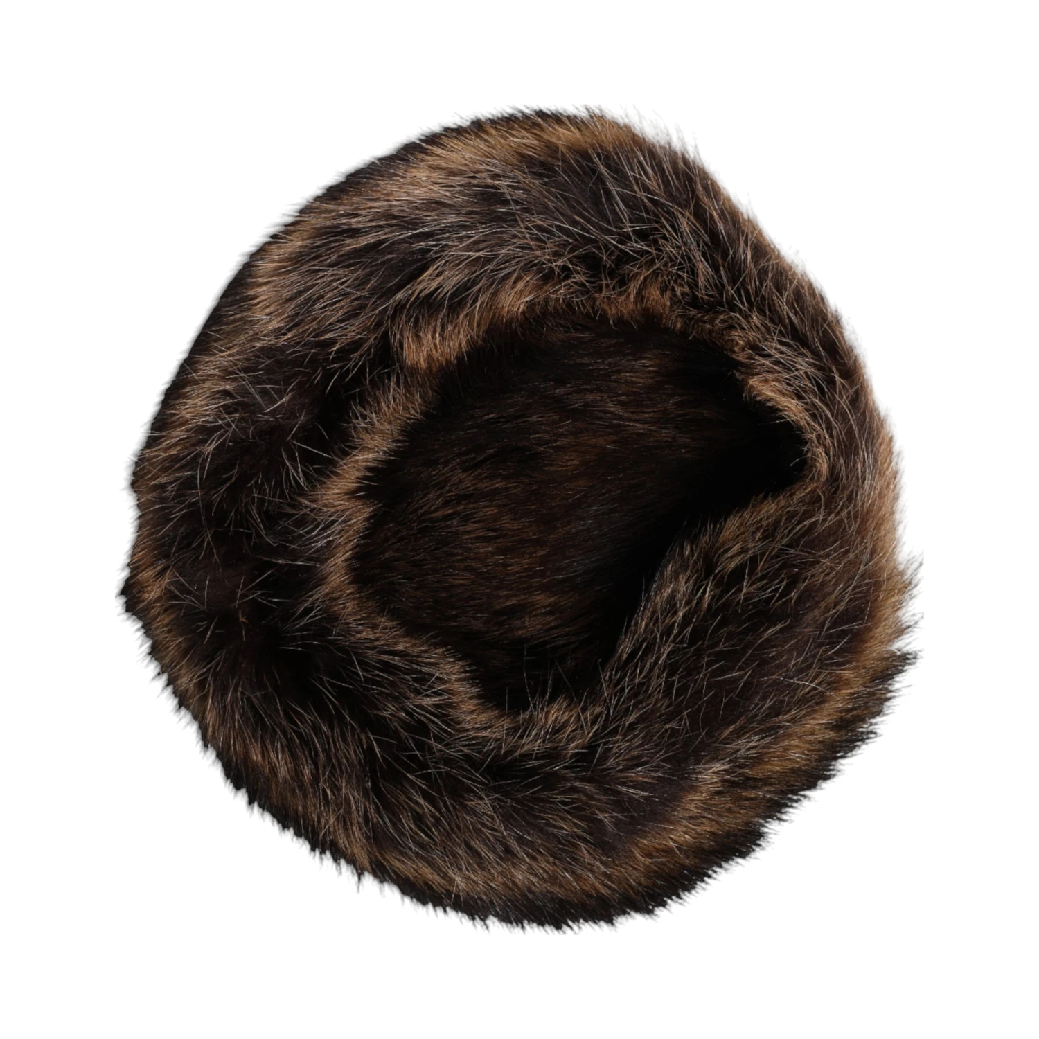 Brown Fur Women Bucket Hat
