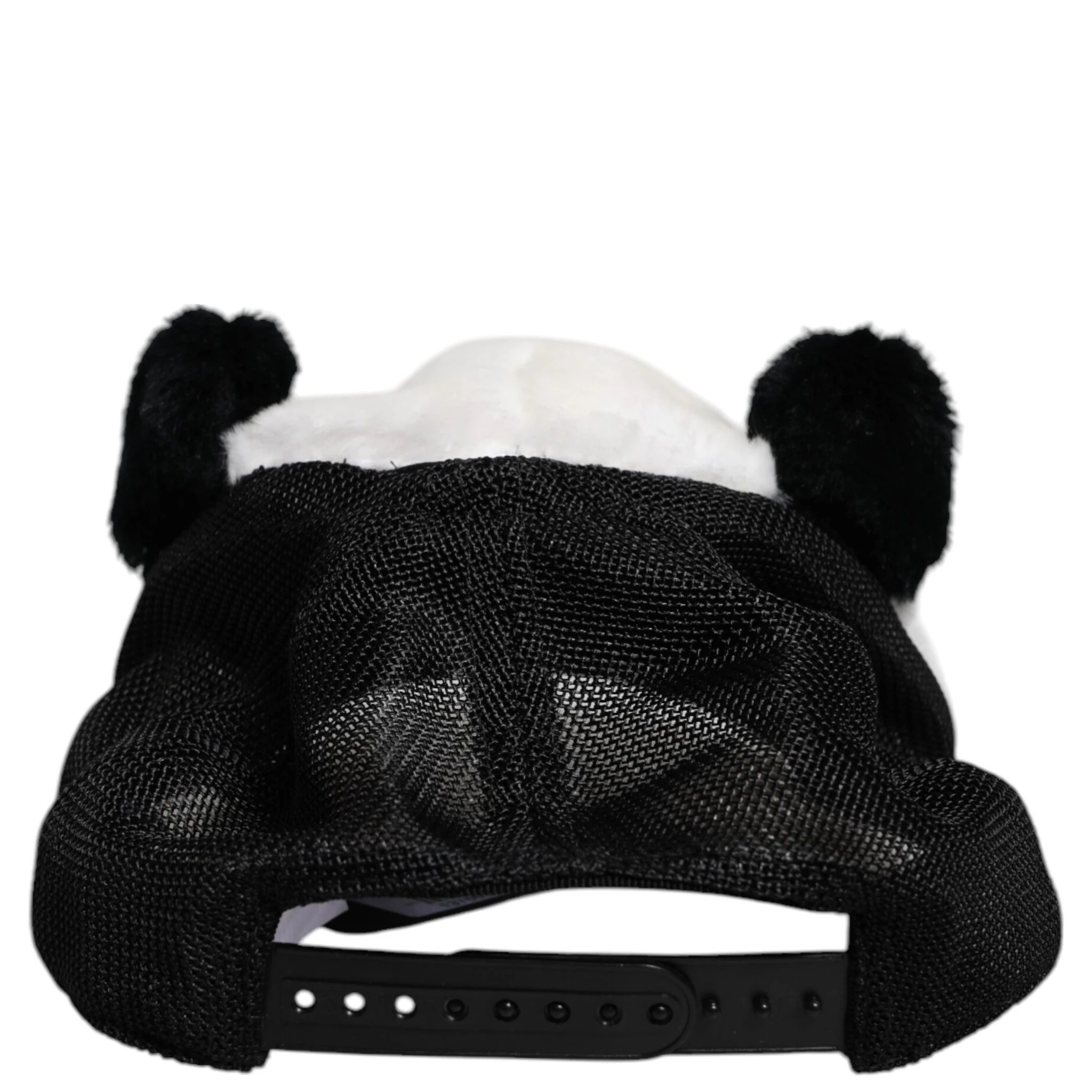 Black White Panda Fur Women Baseball Cap