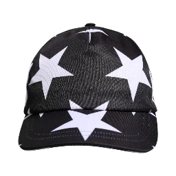 Black Star Print Polyester Baseball Cap