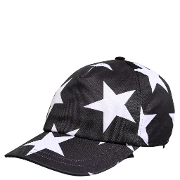 Black Star Print Polyester Baseball Cap