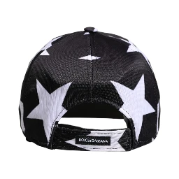 Black Star Print Polyester Baseball Cap