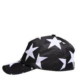 Black Star Print Polyester Baseball Cap