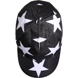 Black Star Print Polyester Baseball Cap