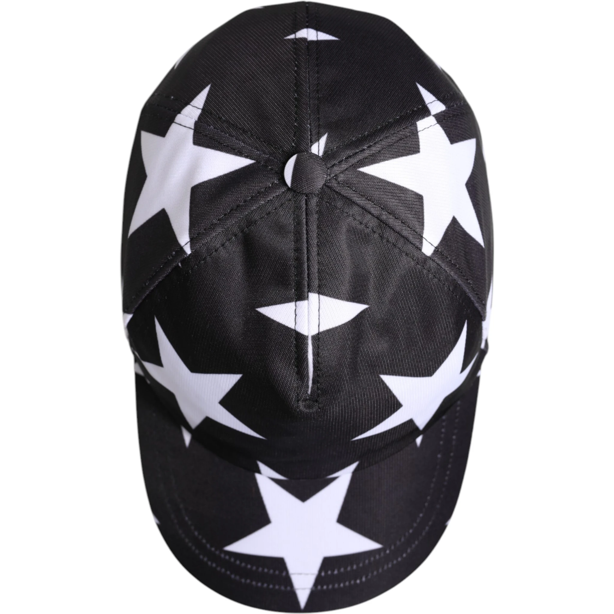 Black Star Print Polyester Baseball Cap