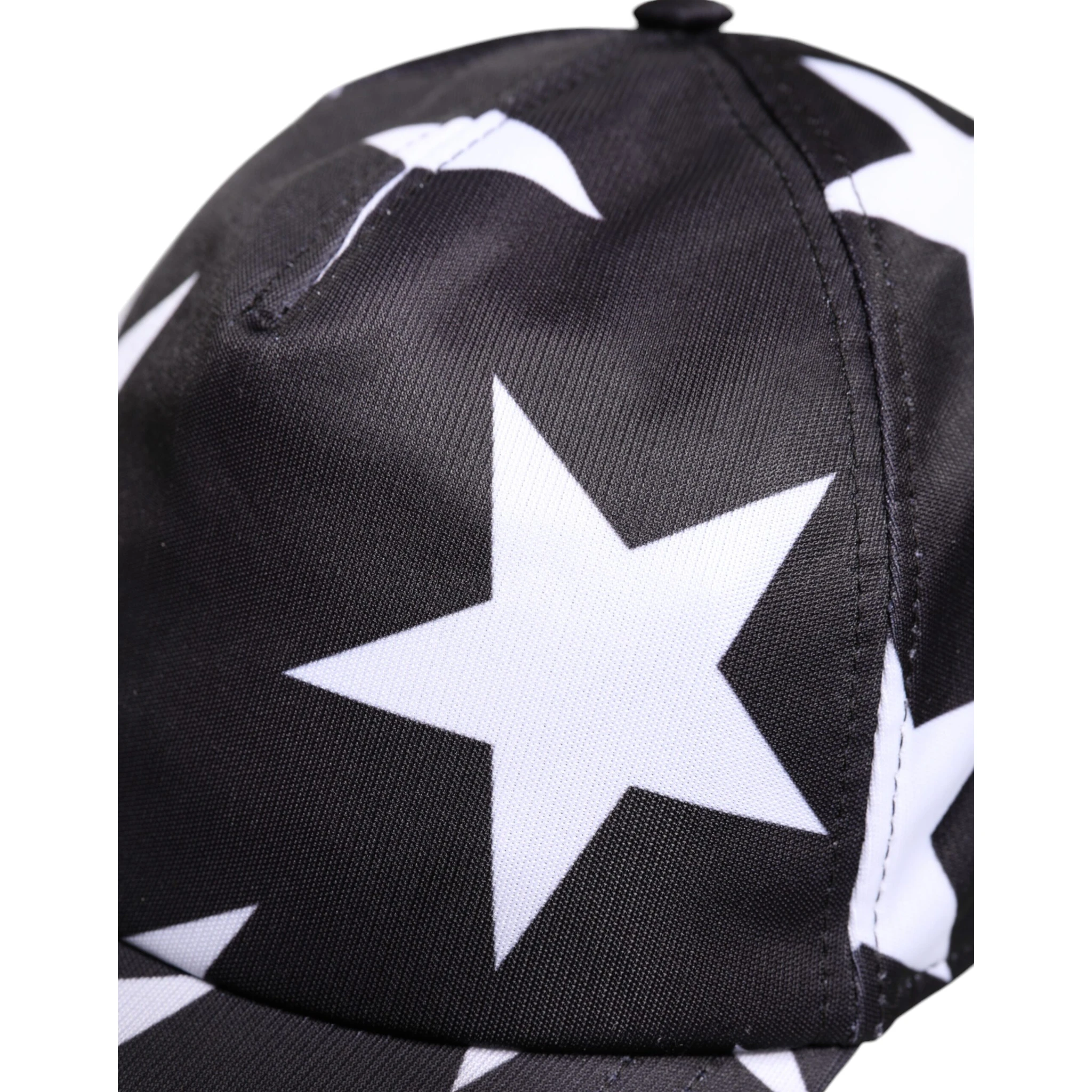 Black Star Print Polyester Baseball Cap