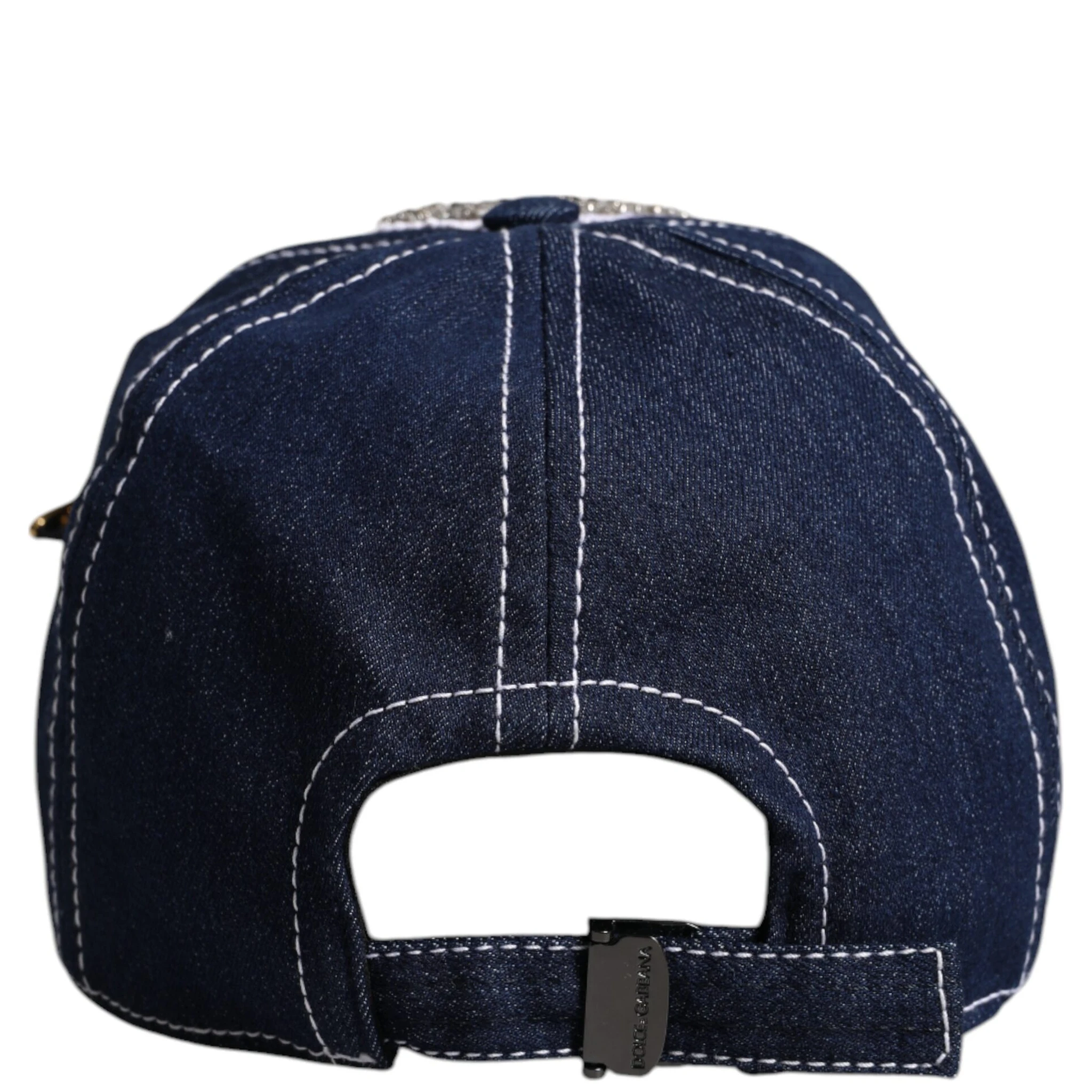 Blue Crystal Embellishment Baseball Cap