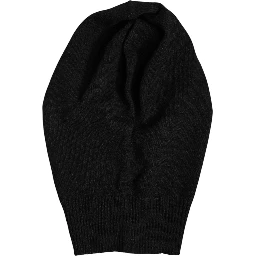 Black Cashmere Knitted Ski Mask Balaclava Hat