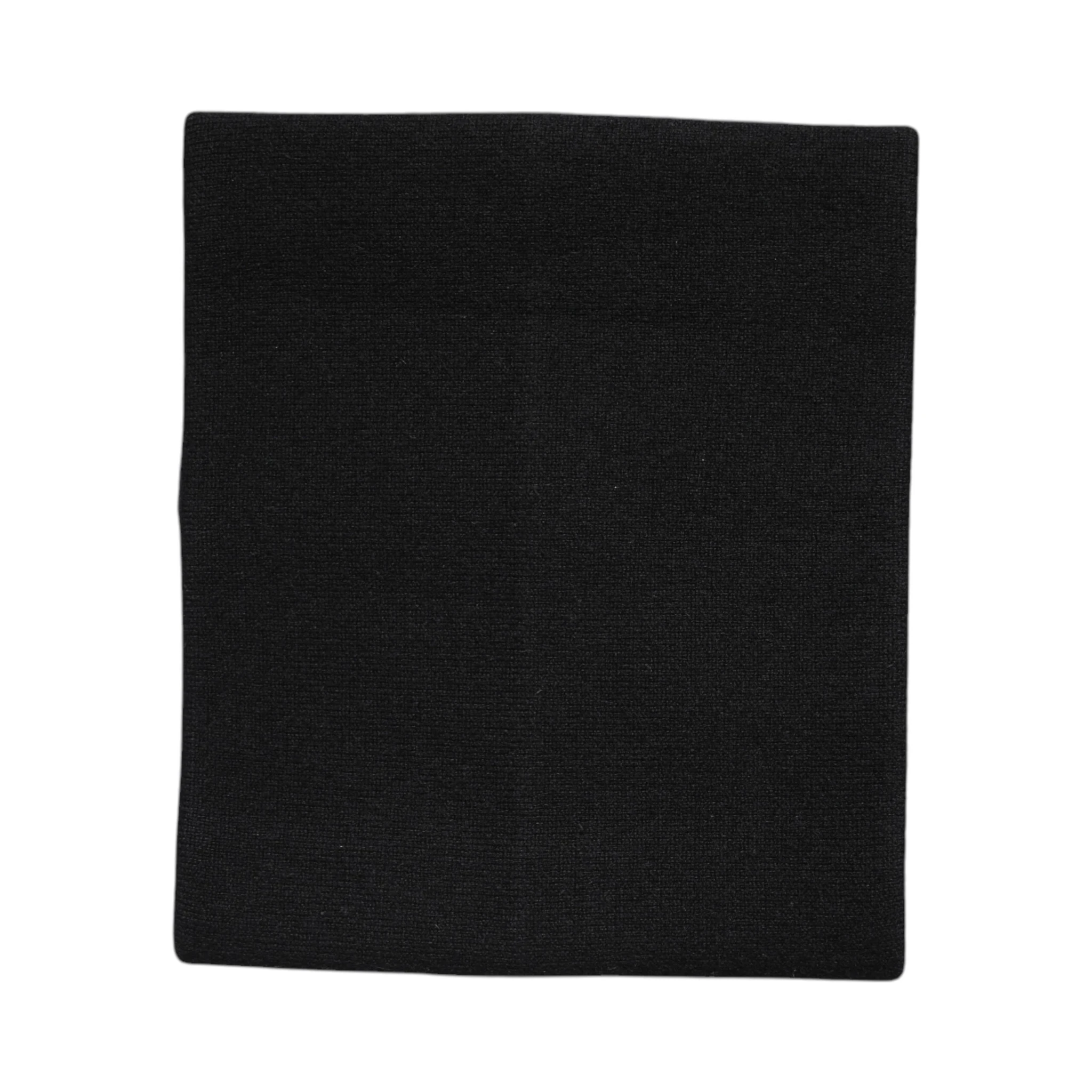 Black Cashmere Knitted Neck Warmer Foulard Scarf