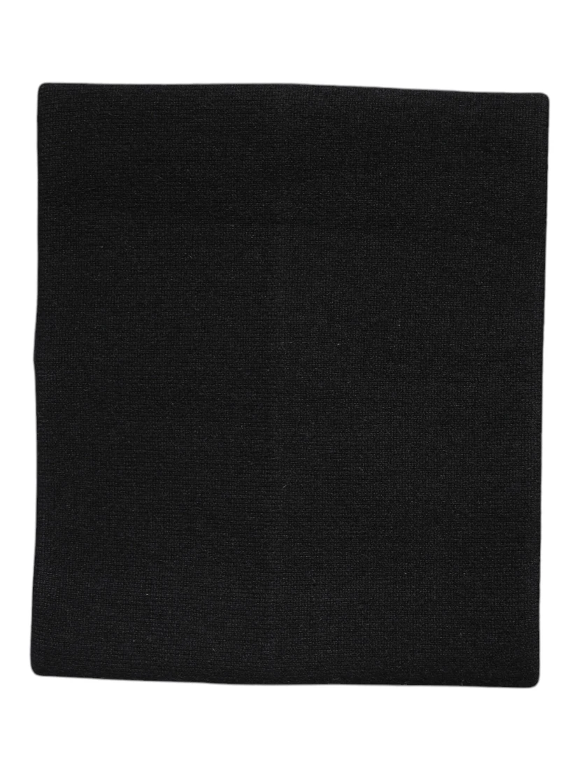 Black Cashmere Knitted Neck Warmer Foulard Scarf